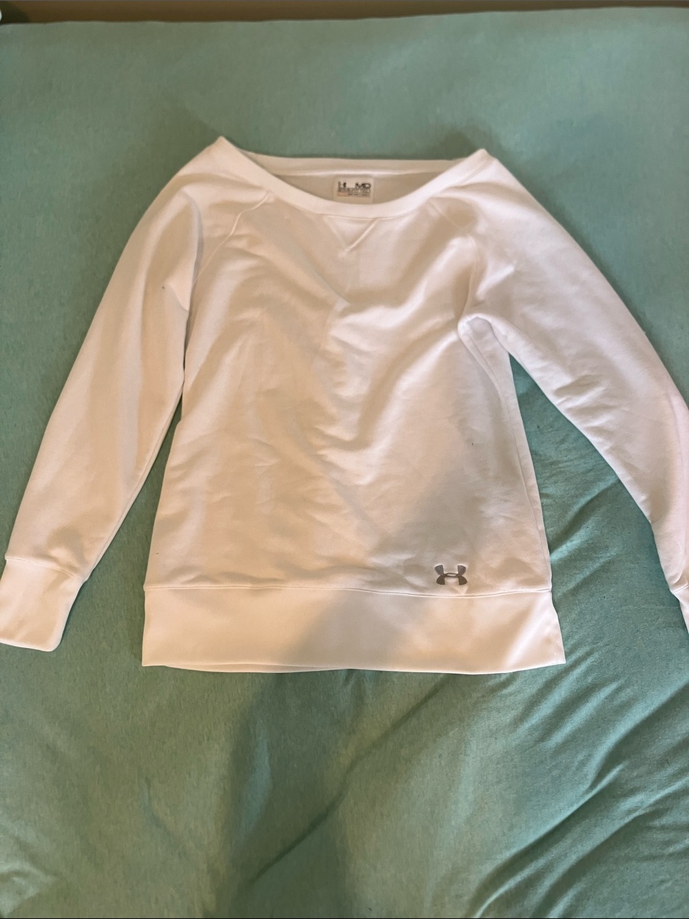Under Armour Women's Off-the-Shoulder White Pullover Sweater